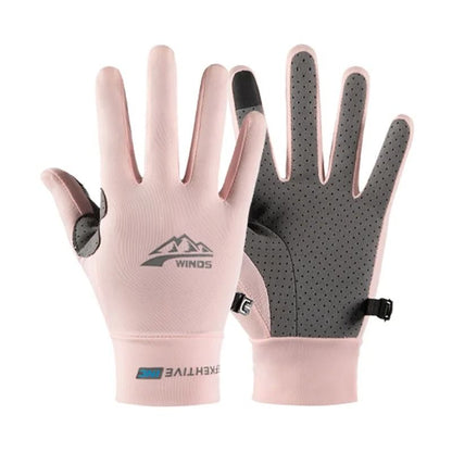 Ice Silk Fishing Gloves With Touchscreen And UV Protection 9