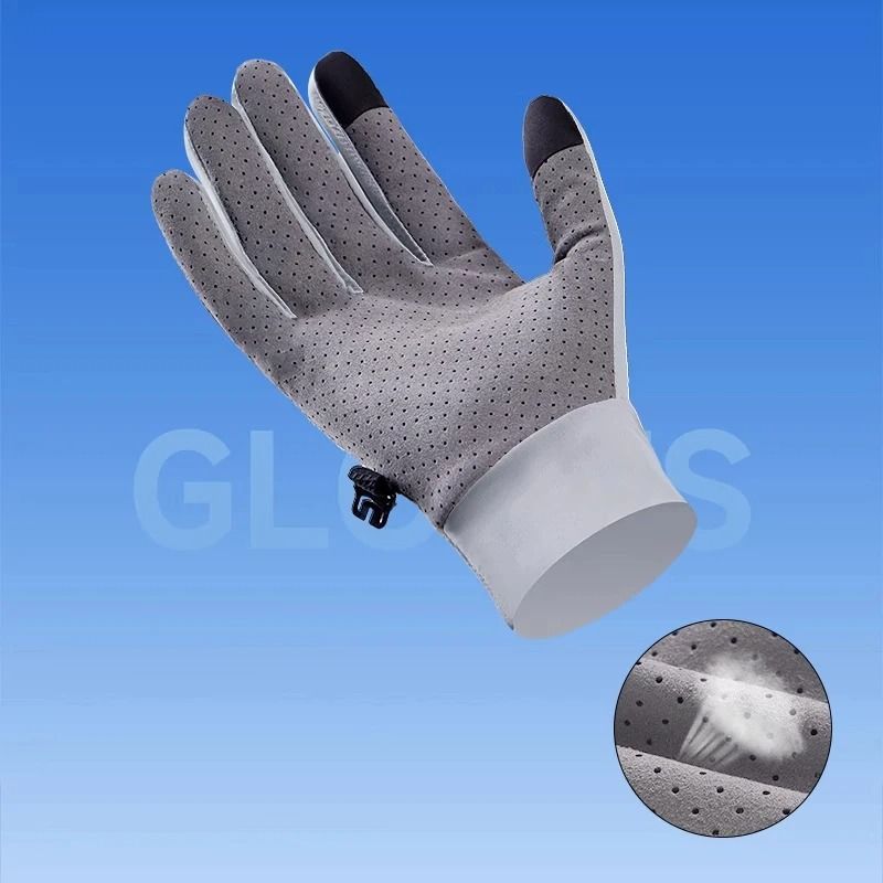 Ice Silk Fishing Gloves With Touchscreen And UV Protection 1