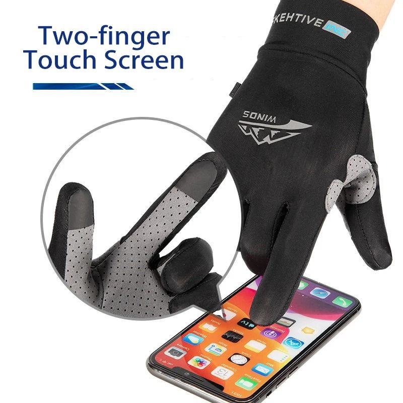 Ice Silk Fishing Gloves With Touchscreen And UV Protection 4