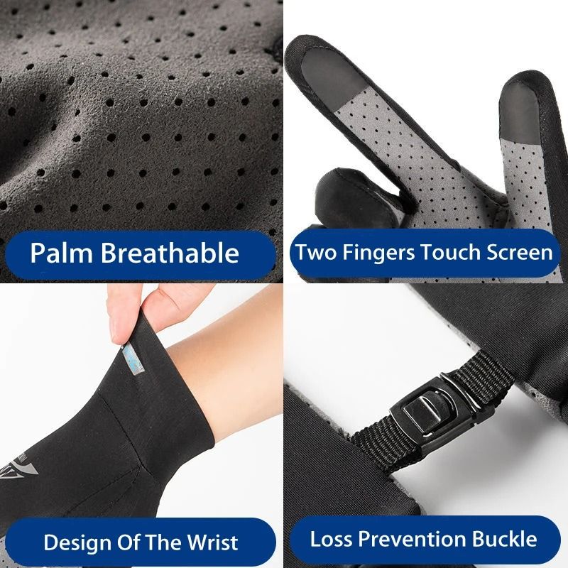 Ice Silk Fishing Gloves With Touchscreen And UV Protection 5