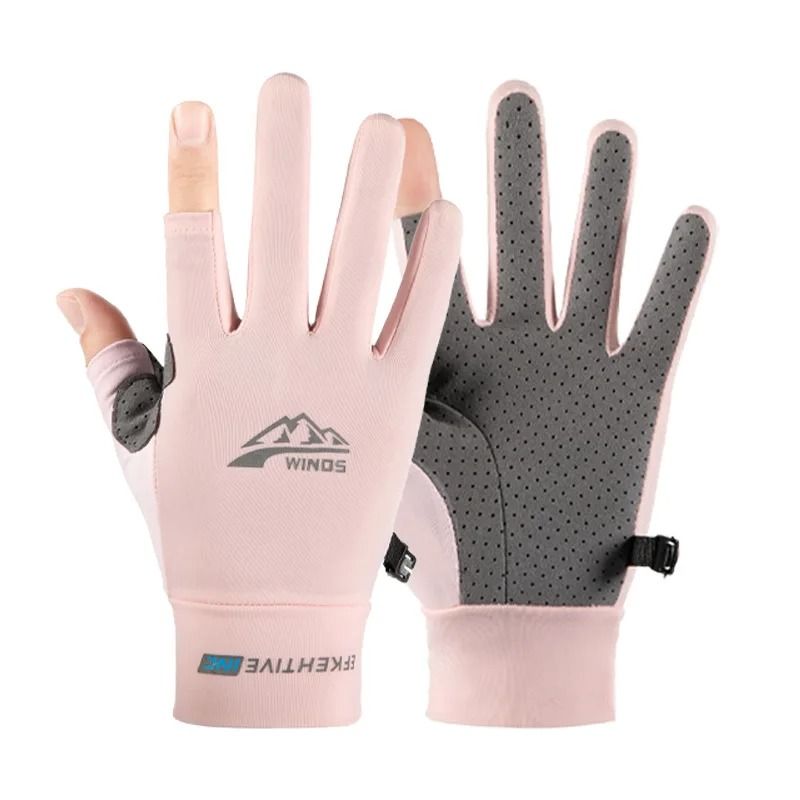 Ice Silk Fishing Gloves With Touchscreen And UV Protection 13