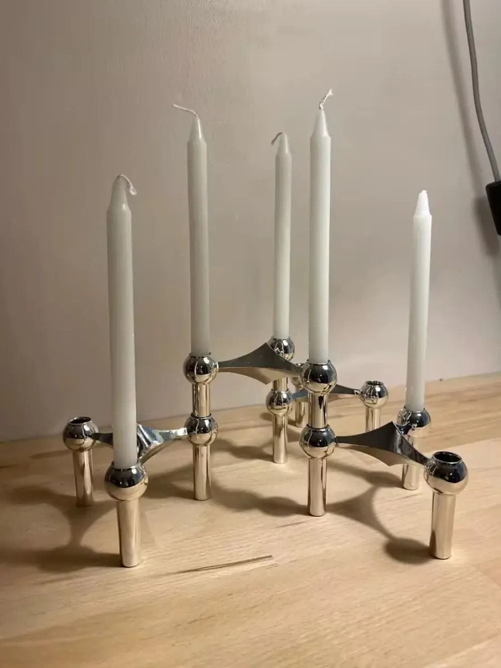 Elegant Silver Candle Holder for Modern Home Decor and Gifting