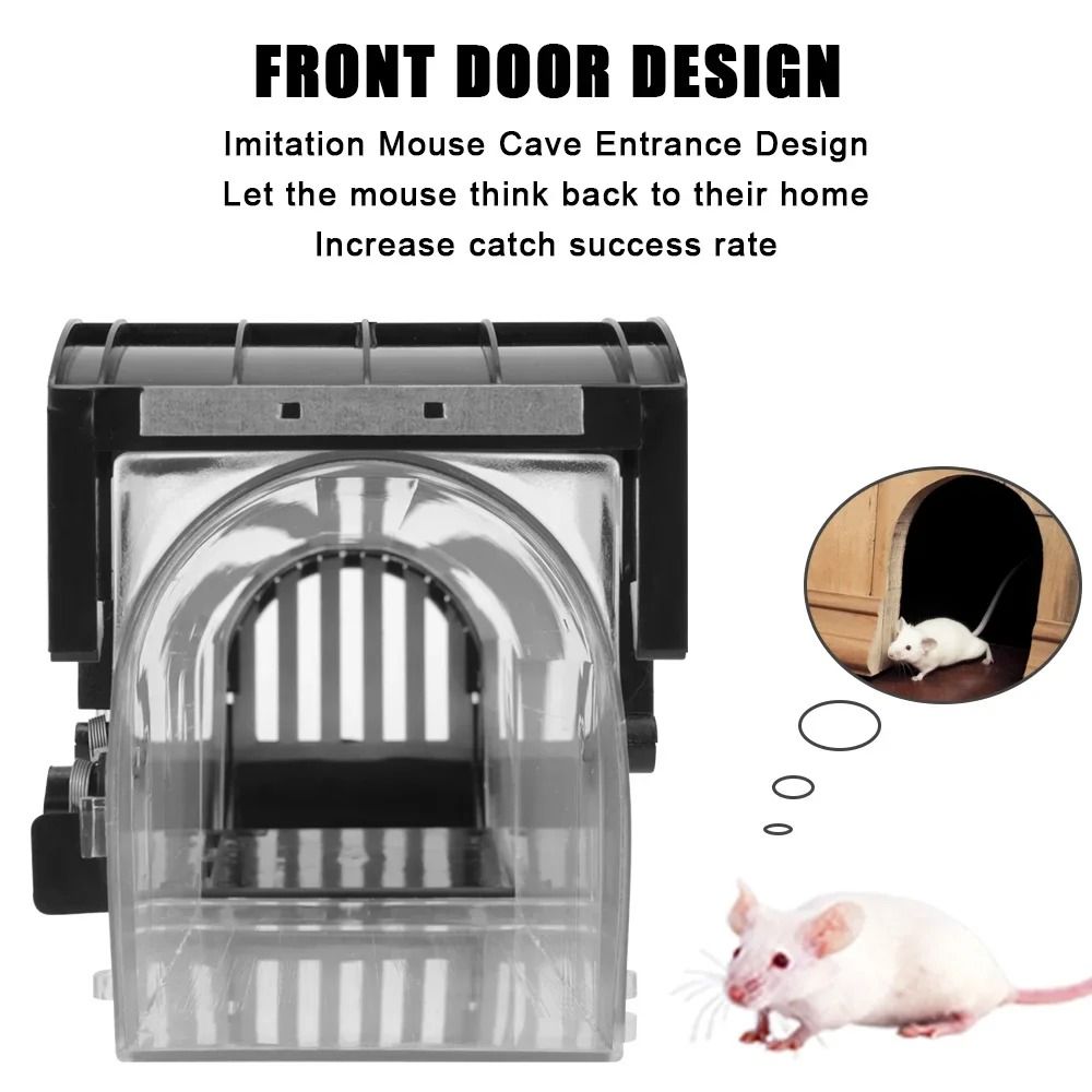 Reusable Plastic Mouse Trap With Smart Self Locking Mechanism 1