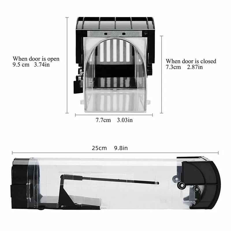 Reusable Plastic Mouse Trap With Smart Self Locking Mechanism 4