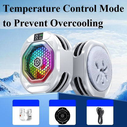 TH12 Pro 27W Phone Cooler Magnetic Ice Cooling, Clip-on Gaming Cooler, Strong Fast Chill, Temperature Control