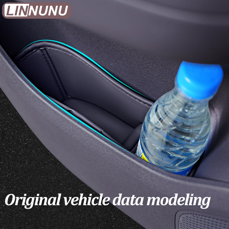 Leapmotor Car Storage Organizer, LINNUNU Leather Door Pocket, Armrest Handle Cover with Multifunction Slot Cushion