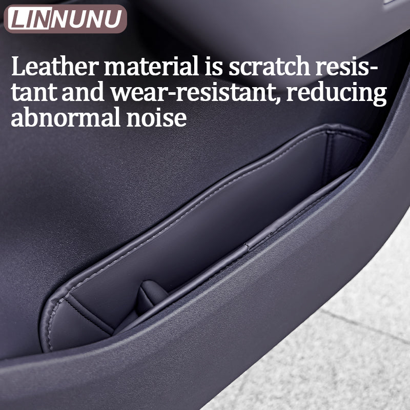 Leapmotor Car Storage Organizer, LINNUNU Leather Door Pocket, Armrest Handle Cover with Multifunction Slot Cushion