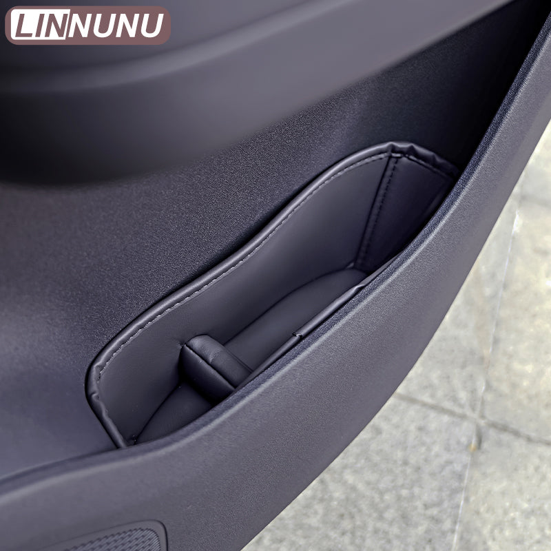 Leapmotor Car Storage Organizer, LINNUNU Leather Door Pocket, Armrest Handle Cover with Multifunction Slot Cushion