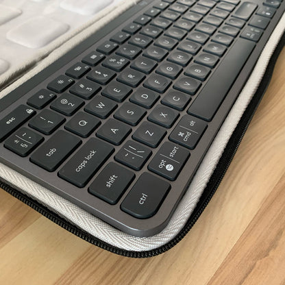 Premium Carrying Case Bag for Logitech Keys, Hardshell Travel Storage Case for Wireless Keyboard Waterproof, Shockproof