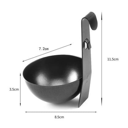 Nonstick Large Poached Egg Maker, Egg Boiled Holder Rack, Kitchen Cooker Gadgets for Home Use