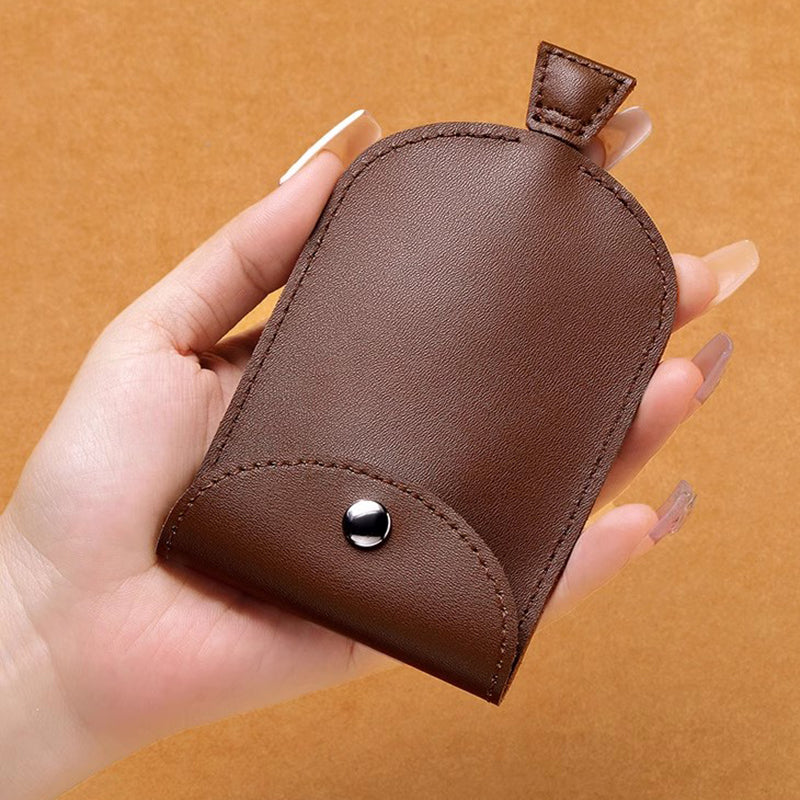 Key Box Cute Pull Out Key Wallets Case, Real Leather Key Holder with Pull, Type Pocket for Keys