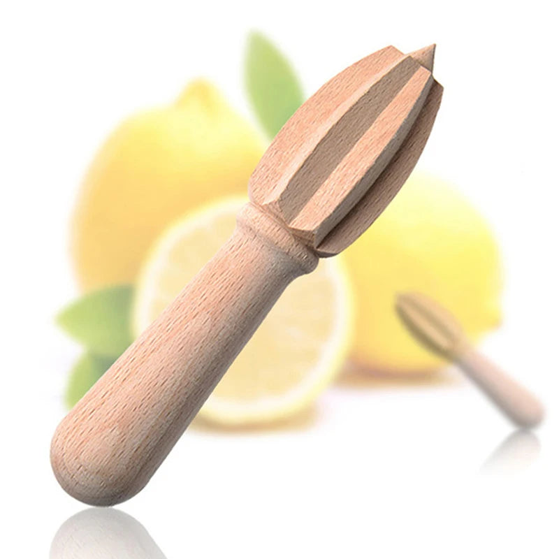 Beech Wood Citrus Reamer Lemon Squeezer, Wooden Orange Juice Squeezer, Fruit Kitchen Tool for Bar and Home Use