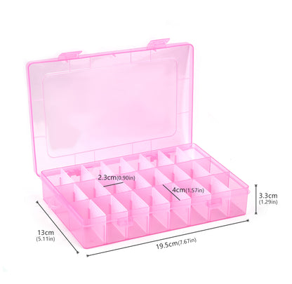 Sewing Thread Storage Box, Spool, Bobbin Organizing Case with Carrying Handle, Craft Thread Holder for Needlework Sewing