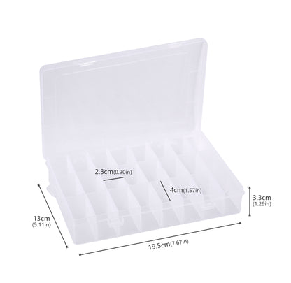 Sewing Thread Storage Box, Spool, Bobbin Organizing Case with Carrying Handle, Craft Thread Holder for Needlework Sewing