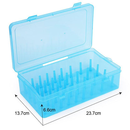 Sewing Thread Storage Box, Spool, Bobbin Organizing Case with Carrying Handle, Craft Thread Holder for Needlework Sewing