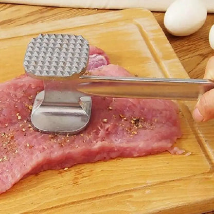 Stainless Steel Meat Tenderizer Hammer Mallet Tool, Pounding Kitchen Tool for Chicken, Pork, Beef, Steak
