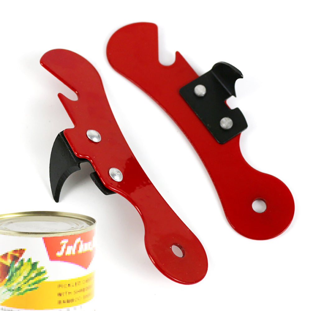 Stainless Steel Safety Side Cut Manual Can Opener, 1pcs Multifunctional Bottle Opener, Ergonomic Kitchen Tool