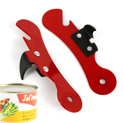 Stainless Steel Safety Side Cut Manual Can Opener, 1pcs Multifunctional Bottle Opener, Ergonomic Kitchen Tool
