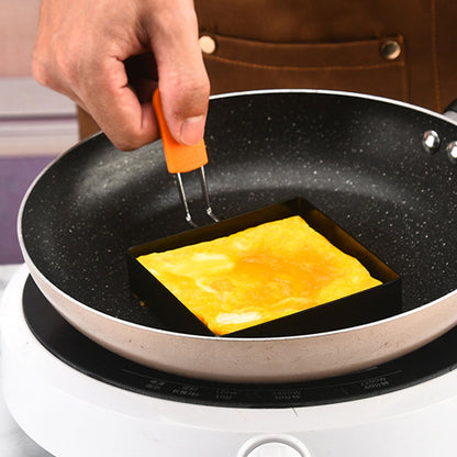 Nonstick Stainless Steel Egg Ring Square Pancake Mold Muffin Omelet Maker Cooking Tool For Kitchen  4