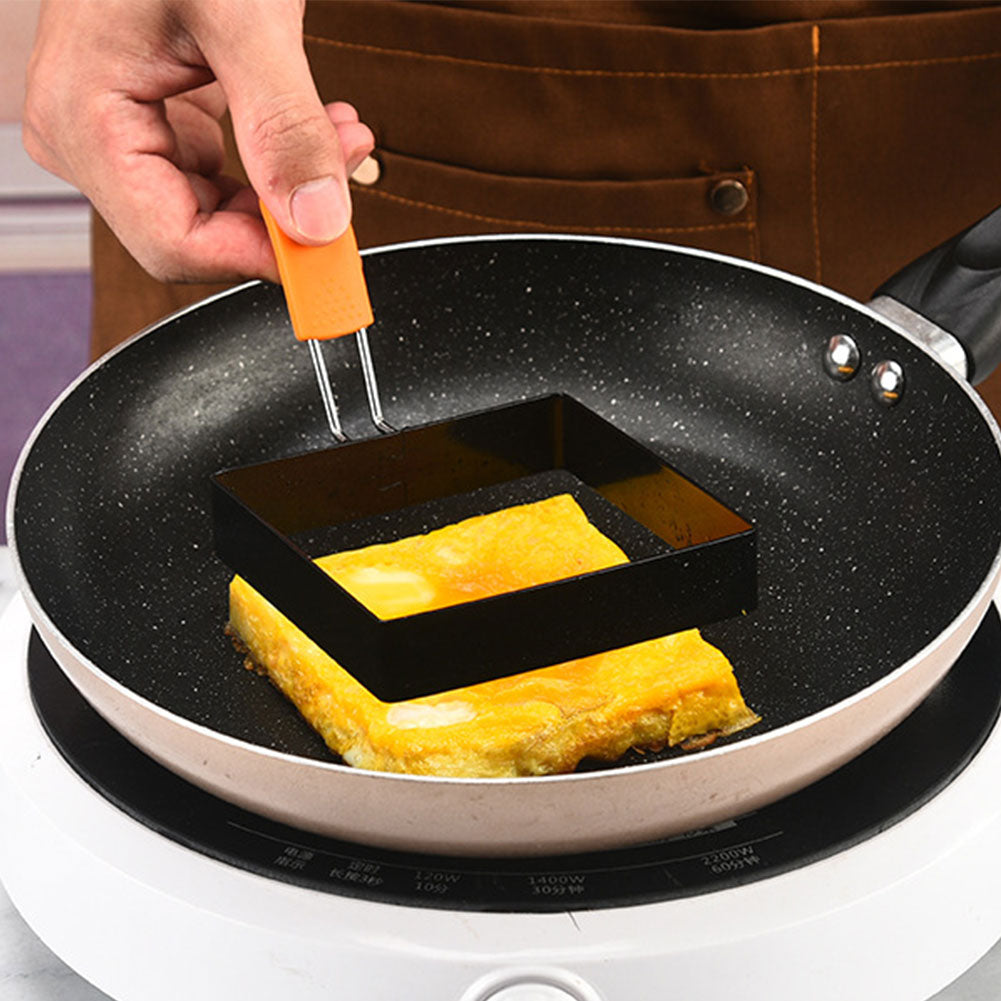 Nonstick Stainless Steel Egg Ring Square Pancake Mold Muffin Omelet Maker Cooking Tool For Kitchen  5