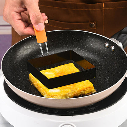 Nonstick Stainless Steel Egg Ring Square Pancake Mold Muffin Omelet Maker Cooking Tool For Kitchen  5