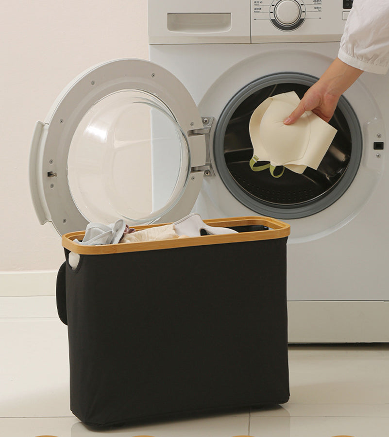 See-Through Paper Towel Storage Basket, Foldable Waterproof Storage Box with Lid for Bathroom, Household Sundries