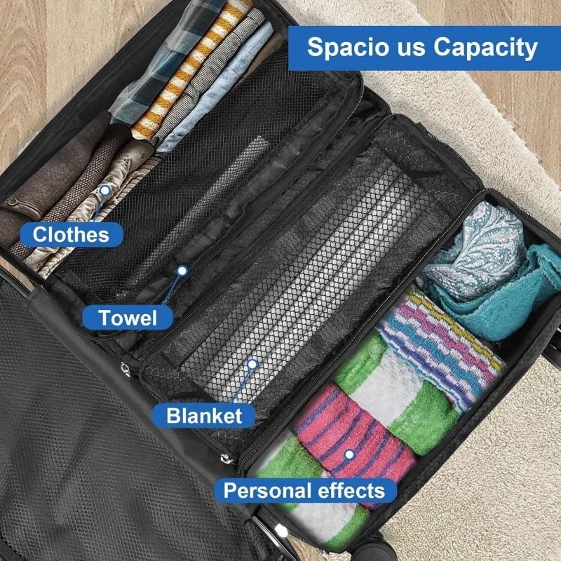 Collapsible Hanging Travel Wardrobe Organizer For Efficient Packing 3