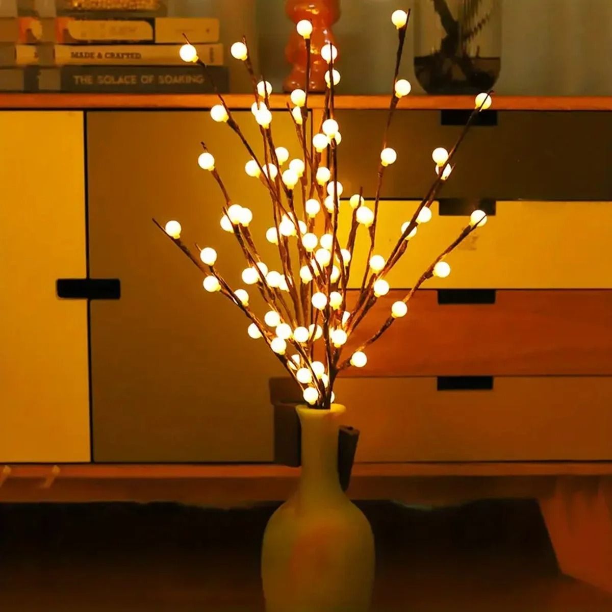 White Birch Twig Lights For Indoor Ambience 2