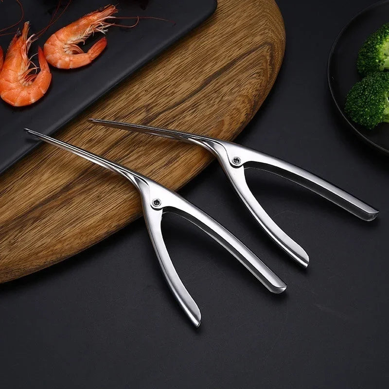 Stainless Steel Shrimp Peeler, Lobster Sheller, Prawn Fishing Knife Kitchen Seafood Tool for Home Kitchen Accessories