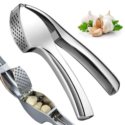 Detachable Press Metal Mincer Crusher, Easy to Squeeze and Clean, Kitchen Tool for Garlic Cloves and Herbs