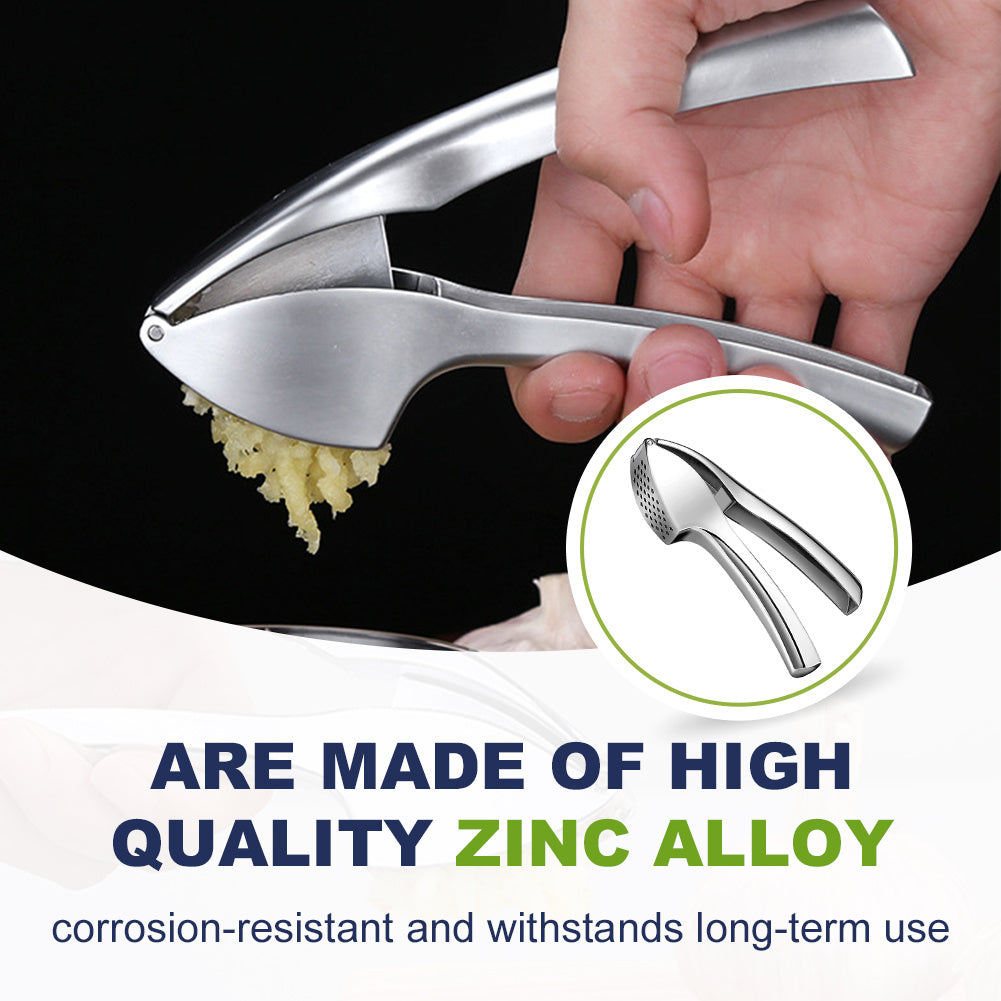 Detachable Press Metal Mincer Crusher, Easy to Squeeze and Clean, Kitchen Tool for Garlic Cloves and Herbs