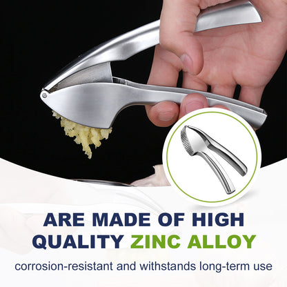 Detachable Press Metal Mincer Crusher, Easy to Squeeze and Clean, Kitchen Tool for Garlic Cloves and Herbs