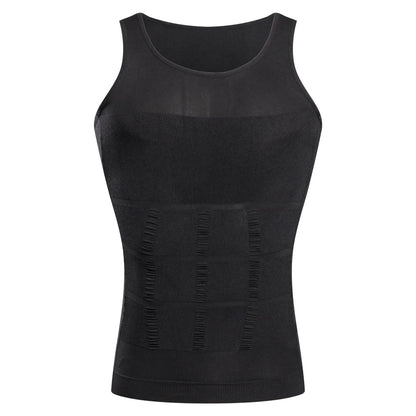 Men Slimming Compression Vest Body Shaper Undershirt 7