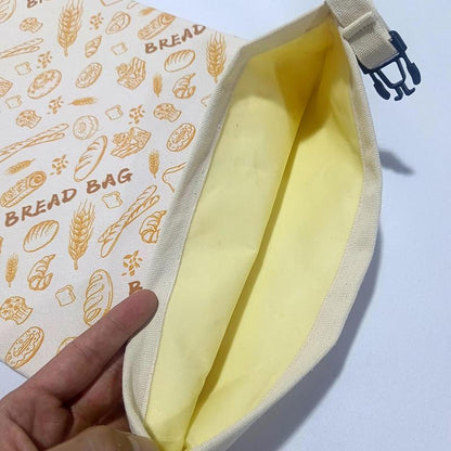 Reusable Beeswax Bread Bag, Food Storage Bag to Keep Freshness for Days, Loaf Container for Bakery, Food Preservation