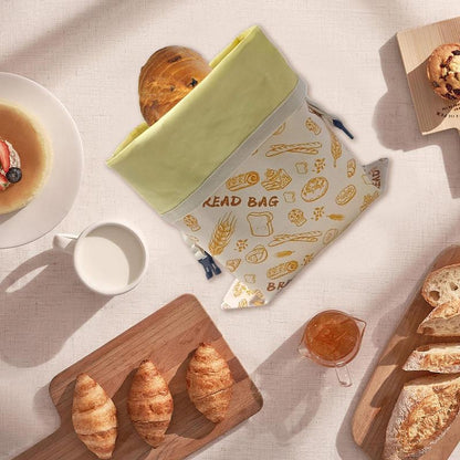 Reusable Beeswax Bread Bag, Food Storage Bag to Keep Freshness for Days, Loaf Container for Bakery, Food Preservation