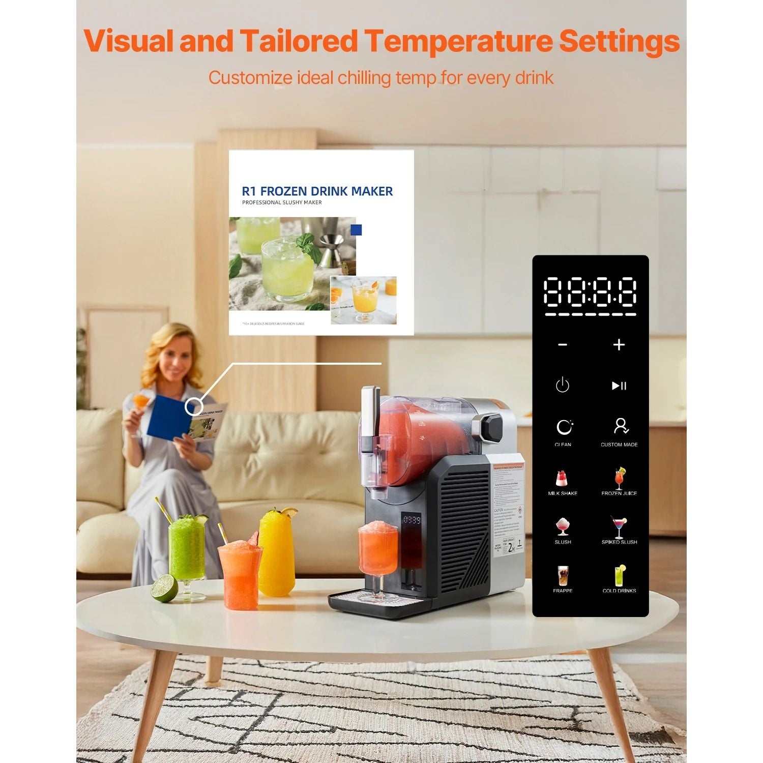 Home Frozen Drink Machine With Self Cleaning Function 3