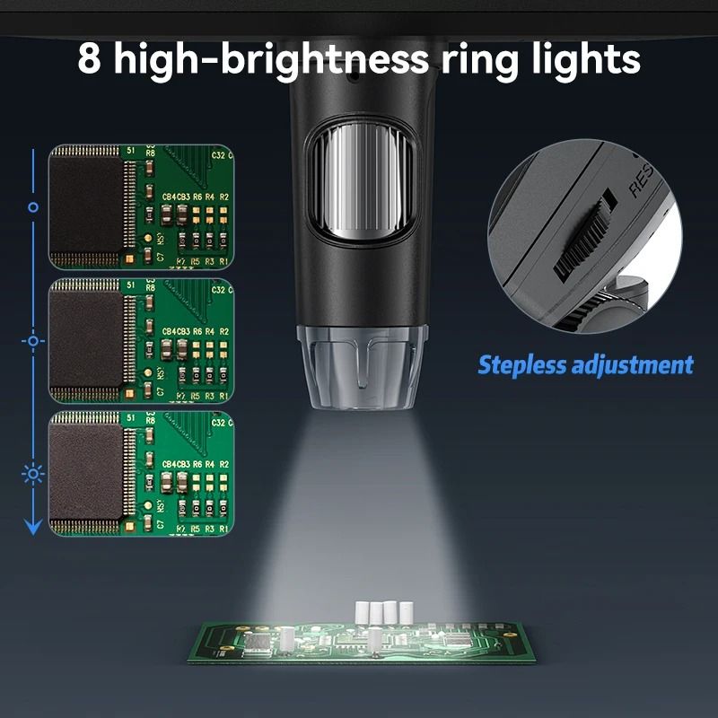 Portable Digital Microscope With 1200X Magnification And HD Display 4