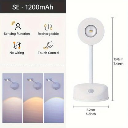 Rechargeable LED Wall Spotlight With Motion Sensor Dimmable Night Light For Decoration 7