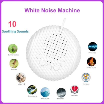 White Noise Sound Machine with 10 Relaxing Sounds for Baby Sleep