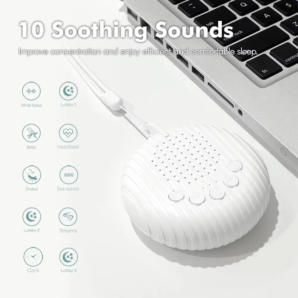 White Noise Sound Machine With 10 Relaxing Sounds For Baby Sleep 2