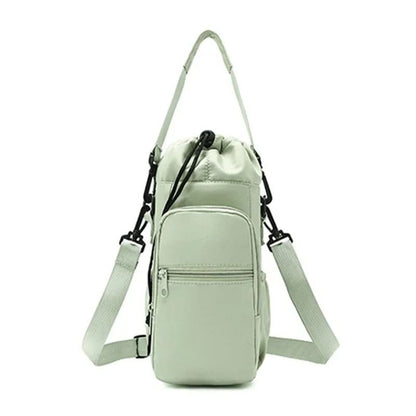 Insulated Water Bottle Carrier With Phone Pocket And Adjustable Strap 9