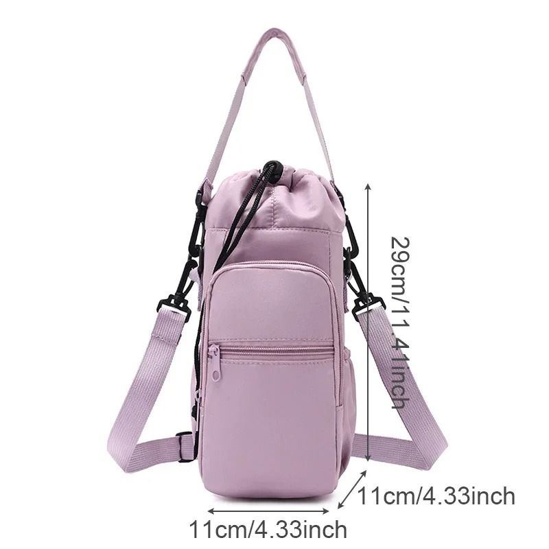 Insulated Water Bottle Carrier With Phone Pocket And Adjustable Strap 5