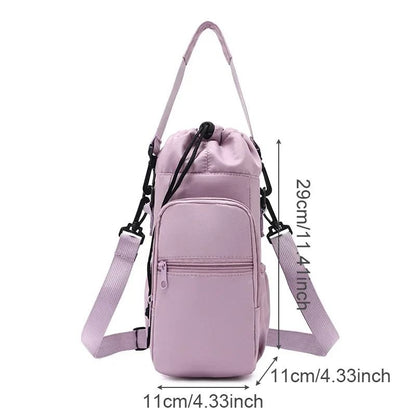 Insulated Water Bottle Carrier With Phone Pocket And Adjustable Strap 5
