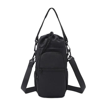 Insulated Water Bottle Carrier With Phone Pocket And Adjustable Strap 6