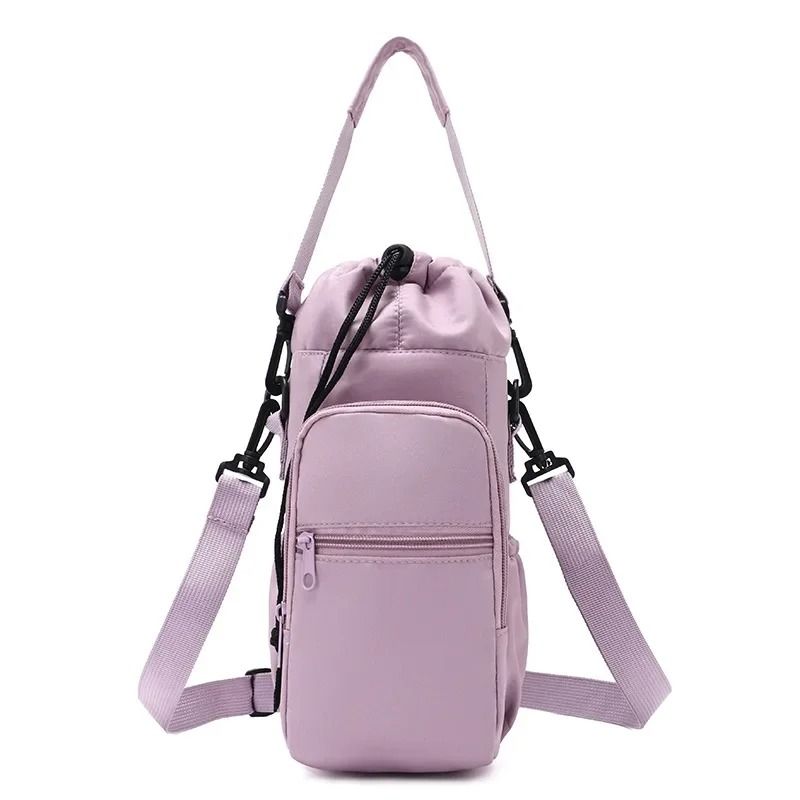 Insulated Water Bottle Carrier With Phone Pocket And Adjustable Strap 7