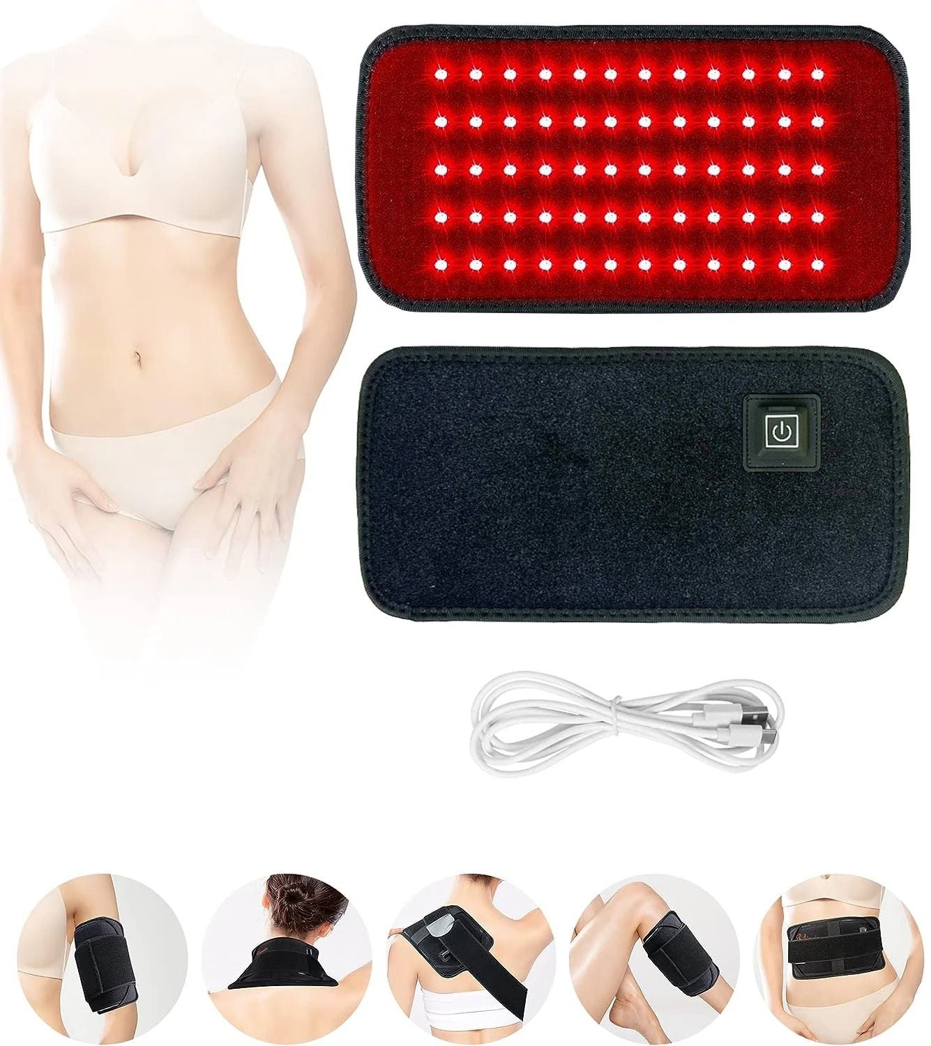 Red Infrared Light Therapy Belt for Circulation and Comfort