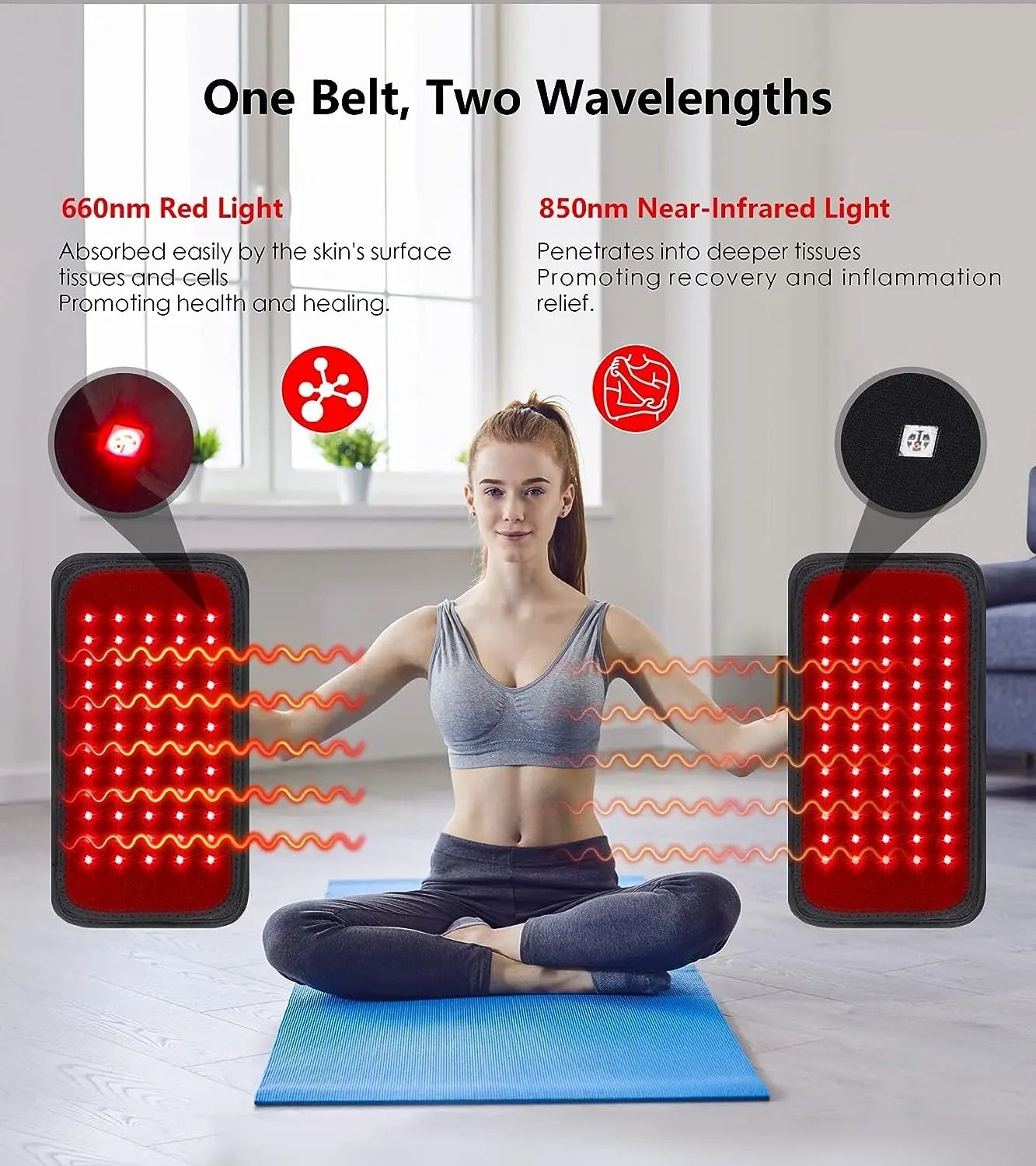 Red Infrared Light Therapy Belt For Circulation And Comfort 4