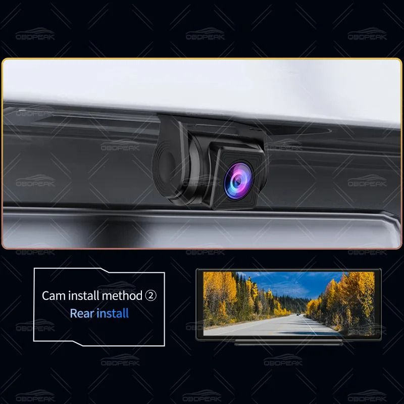 FHD 1080P Waterproof Car Rear View Camera With 25mm Jack For Dash Cam Parking Assistance 3