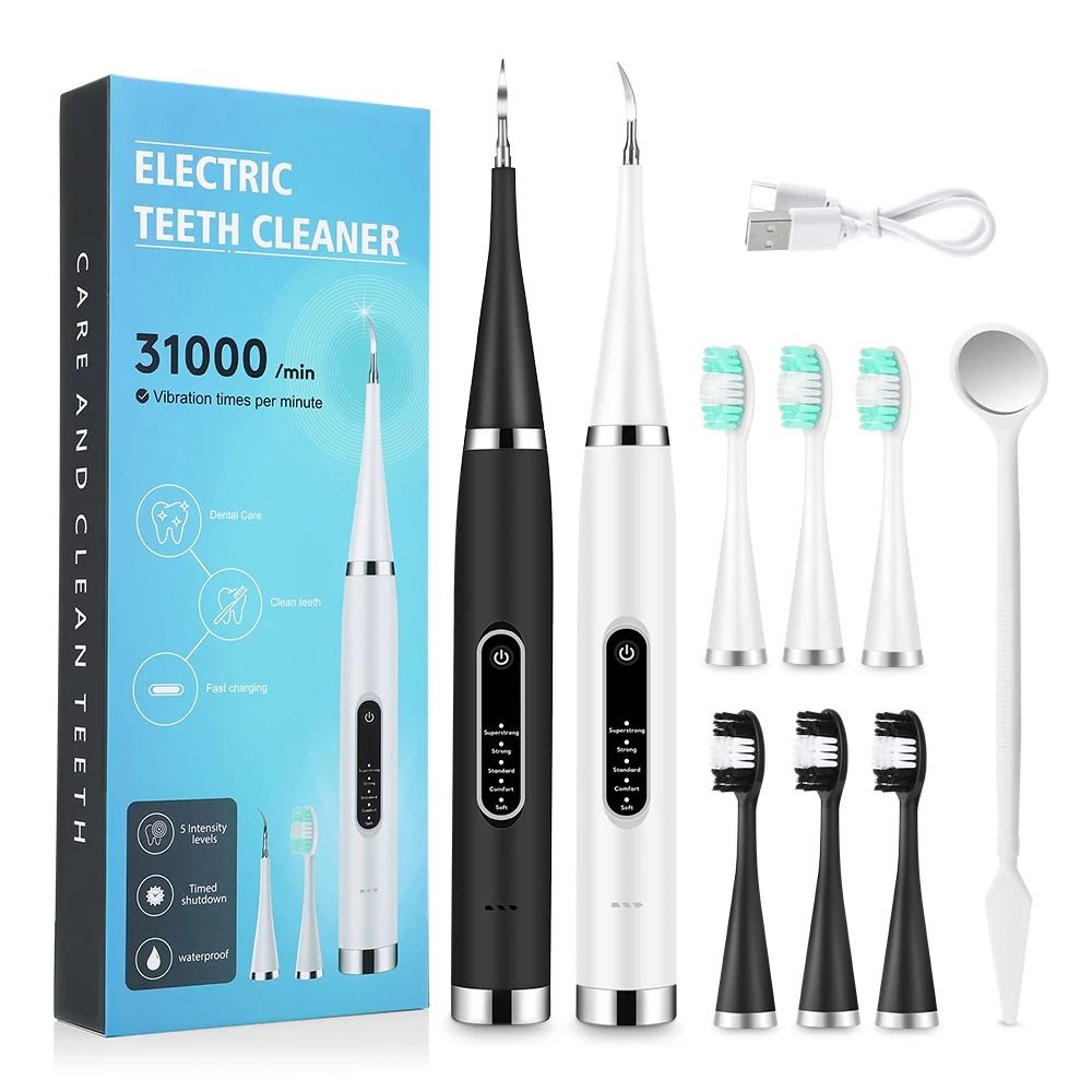 Electric Dental Scaler with Extra Heads Option for Tartar and Plaque Removal