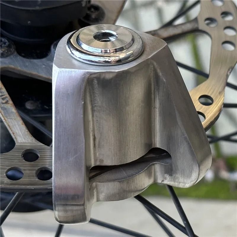 Falante 304 Stainless Steel Motorcycle Bicycle Brake Disc Lock Waterproof Anti Theft With Spare Key 1